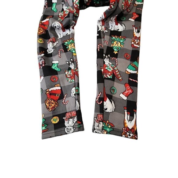 Holiday Christmas Juniors Womens High‎ West Leggings Faux-Fur Lined Size Large - Picture 10 of 10